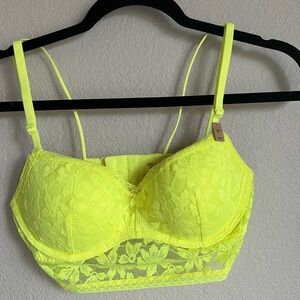 Victoria's Secret Neon Lace Bra